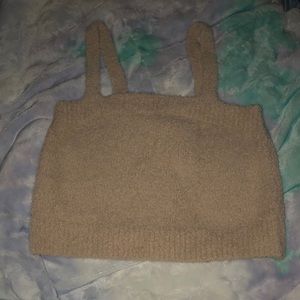 Tan Crop Top